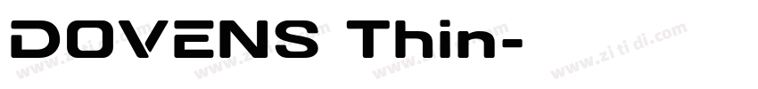 DOVENS Thin字体转换